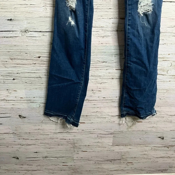 J Brand Brya Breathless distressed boot cut jeans distressed raw hem size 26 - Picture 2 of 11